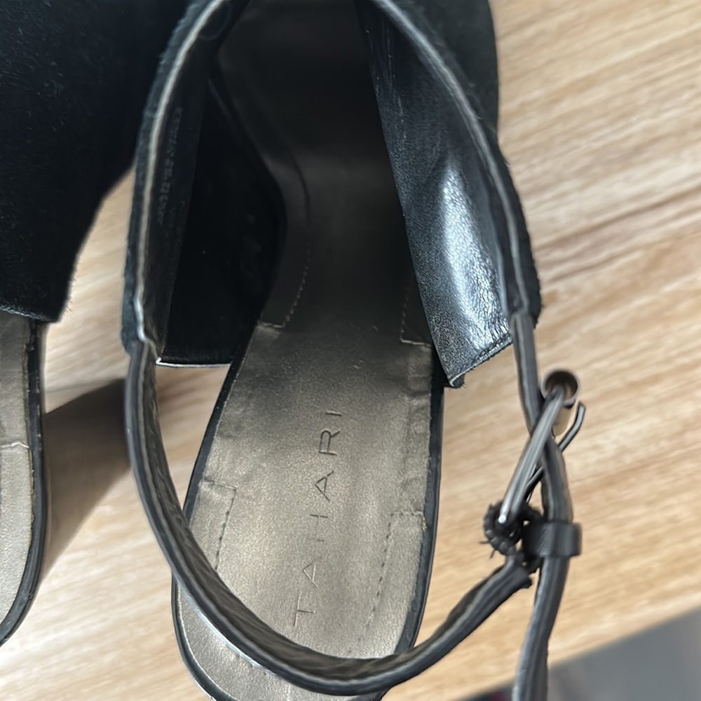 Tahari Margaret Open Toe Block Heel - Picture 8 of 8